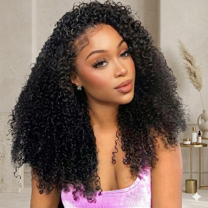 Glueless Curly Half Wig — 3 Styles in 1 | Real Hair | Ready in 2 Minutes